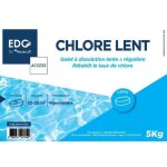 Chlore lent piscine - edg - traitement permanent - galets 200g - seau 5kg Chlore lent piscine - edg - traitement permanent - galets 200g - seau 5kg