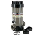 Chlorinateur hayward 4 kg en ligne de hayward - pompe  sable - abs - piscine - gris