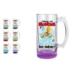 Chope � bi�re - jadore les blondes - verre - 15 cm - compatible lave - vaisselle - al�atoire