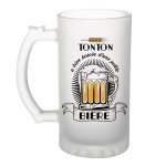 Chope de bi�re - tonton - verre humoristique - 470 ml - cadeau f�te des m�res - anniversaire