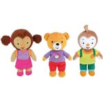 Tchoupi lot de 3 peluches lalou pilou et tchoupi + / - 19 cm