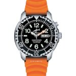 Chris benz montre femme homme mixte cb - 1000a - s - kbo automatiques montre de plong�e noir