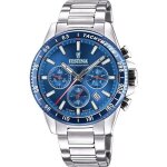 Montre chronographe - festina - f20560 / 3 - cadran bleu - 45mm - �tanch�it� 10atm