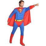 Ciao superman costume adulto originale dc comics (taglia l) con muscoli pettorali imbottiti bleu / rouge ...