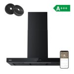 Ciarra hotte aspirante 90cm wi - fi connect� touche tactile a + + + 650m3 / h booster 59db noir