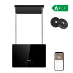 Ciarra a + + + hotte îlot à recyclage 48cm 700m3 / h wi - fi & tactile booster silencieux led affichage ... Ciarra a + + + hotte îlot à recyclage 48cm 700m3 / h wi - fi & tactile booster silencieux led affichage ...