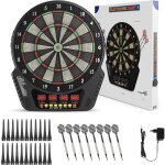 Cible flechette electronique - jeu de flechette electronique avec pointe plastique4 �crans lcd27 modes ...