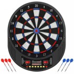 Cible de fl�chettes �lectronique - sportnow - 33 jeux 202 variations - double �cran led - pointes souples ...