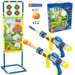 Jeu de tir - zgeer - cibles mobiles enfant - 22 balles en mousse - activits intrieures et extrieures ...