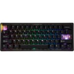 Cidoo qk61 v2 via clavier de jeu programmable 60% sans fil personnalis� rempla�able � chaud m�canique ...