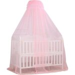 Ciel de lit b�b� r�glable en hauteur maille crypt�e douce peau rideau d�cor chambre enfant .