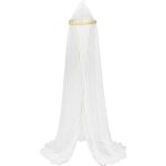 Ciel de lit enfant blanc 250x60cm - atmosphera createur dinterieur - blanc