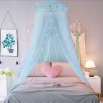 Ciel de lit moustiquaire bleu ciel de lit princesse moustiquaire d�me polyester d�coration pour chambre ...