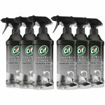 Cif perfect finish shine spray stainless steel streak free 6 pack of 435ml Cif perfect finish shine spray stainless steel streak free 6 pack of 435ml