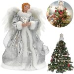 Cimier de sapin de noëlpointe de sapin ange lumineuse sommet sapin de noel décoration de noël pour pour ... Cimier de sapin de noëlpointe de sapin ange lumineuse sommet sapin de noel décoration de noël pour pour ...