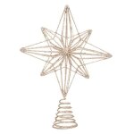 Cimier - jja - �toile polaire - 25 cm - m�tal - dor�