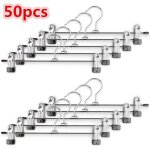 Cintres m�tal casnely avec pince r�glable antid�rapante 50pcs