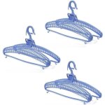 Cintre sèche pull vendu par 3 - bleu - 38 cm x 8 cm x 23 cm - calicosy Cintre sèche pull vendu par 3 - bleu - 38 cm x 8 cm x 23 cm - calicosy