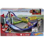 Circuit de course hot wheels mariokart slam - hgk59 - blanc - enfant - licence hot wheels