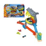 Circuit de course - mattel - jhl96 - lanceur pivotant 2 chemins - saut en 8 - 1 voiture m�tal incluse ...