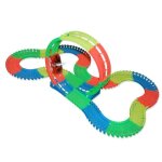 Circuit grand looping lightning speedy flexible modulable avec 150 rails luminescents et 1 suv lumineux ...