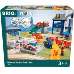 Circuit intervention d?urgence - brio - 36025 - jouet mixte en bois avec policiers pompiers et ambulanciers ...