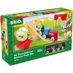 Circuit  pile brio 33710 - mon premier railway - coffret complet 25 pices avec train lectrique