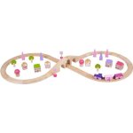 Circuit train chemin de fer en 8 f�es bois 40 p - marque - mod�le - pour enfant fille