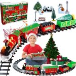 Circuit train jouet train rails lectrique avec lumire et son pour les enfants garons les filles nol ...