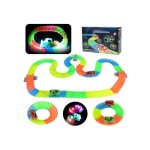 Circuit voiture - jouet ducatif - 240 pices - 2 voitures led - pour enfants 3 - 7 ans - intrieur