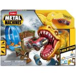 Circuit de voitures - zuru - t - rex attack metal machine - vhicule  lancer pour vaincre le dinosaure ...
