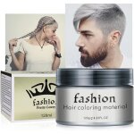 Teinture capillaire lavable wax - cire couleur cheveux - gris - pour hommes et femmes Teinture capillaire lavable wax - cire couleur cheveux - gris - pour hommes et femmes