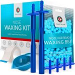 Cire �pilatoire pour nez - estampille - 50g - 2 sticks m�tal r�utilisables - 26 applicateurs - coupelle ...