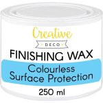Cire de finition incolore - creative deco - 250 ml - vernis transparent clair - l�ger brillant - protection ...