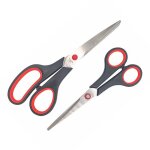 Ciseaux - lot de 2 paire - 17 et 20 cm - tous supports - bureau - loisirs cr�atifs