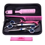 Ciseaux de coiffure annefly 8 pcs coupe de cheveux desepaissir effiler les cheveux sculpteur set coiffure ...