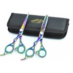 Ciseaux de coiffure gauchers - estampille - 165 cm - ciseaux � effiler - ciseaux de texturisation - multi ...