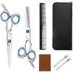 Ciseaux de coiffure professionnels ciseaux pour cheveux barbier 7 pcs kit ciseaux de coiffure ciseaux ...