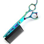Ciseaux de coiffure professionnels avec peigne amovible ciseaux de coupe de cheveux 2 en 1 172 cm (vert) ... Ciseaux de coiffure professionnels avec peigne amovible ciseaux de coupe de cheveux 2 en 1 172 cm (vert) ...