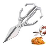 Ciseaux de cuisine pour aliments inoxydable 2 en 1 ciseaux de cuisine multifonctionnels et robustes avec ...