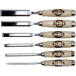 Ciseaux de menuisier kirschen - lot de 6 - 6 / 10 / 12 / 16 / 20 / 26 mm - coffret cartonné avec fenêtre ... Ciseaux de menuisier kirschen - lot de 6 - 6 / 10 / 12 / 16 / 20 / 26 mm - coffret cartonné avec fenêtre ...