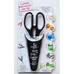 Ciseaux multifonction 6 en 1 - cmp - ciseaux avec socle aimant� - acier inoxydable - laver � la main