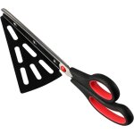 Ciseaux � pizza - non sp�cifi� - 28cm - acier inoxydable - couleur rouge - gadget de cuisine