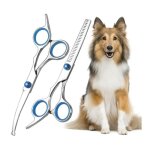Acier alli ciseaux de toilettage pet scissors courbs pour animaux de compagnie ciseaux effileur chien ...