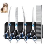 Ciseaux de toilettage - profes - paquet de 5 - ergonomiques - m�talliques - pour chiens