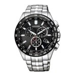 [citizen]cb5874 - 90e [citizen] montre citizen collection eco - drive radio clock direct flight chronograph ...