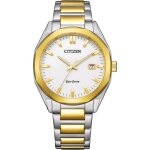 Montre quartz homme - citizen - eco - drive core bm7624 - 82a - blanc - acier inoxydable - deux tons