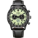 Montre - citizen - eco - drive sports aviation ca4505 - 21x - quartz - cuir noir - cadran vert Montre - citizen - eco - drive sports aviation ca4505 - 21x - quartz - cuir noir - cadran vert