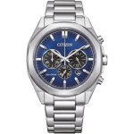 Montre quartz homme - citizen - eco - drive sport ca4590 - 81l - bleu - acier inoxydable - sport - fitness ...