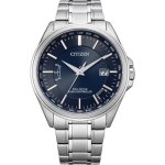Montre hommes citizen eco - drive analogique bracelet acier inoxydable argent cb0250 - 84l
